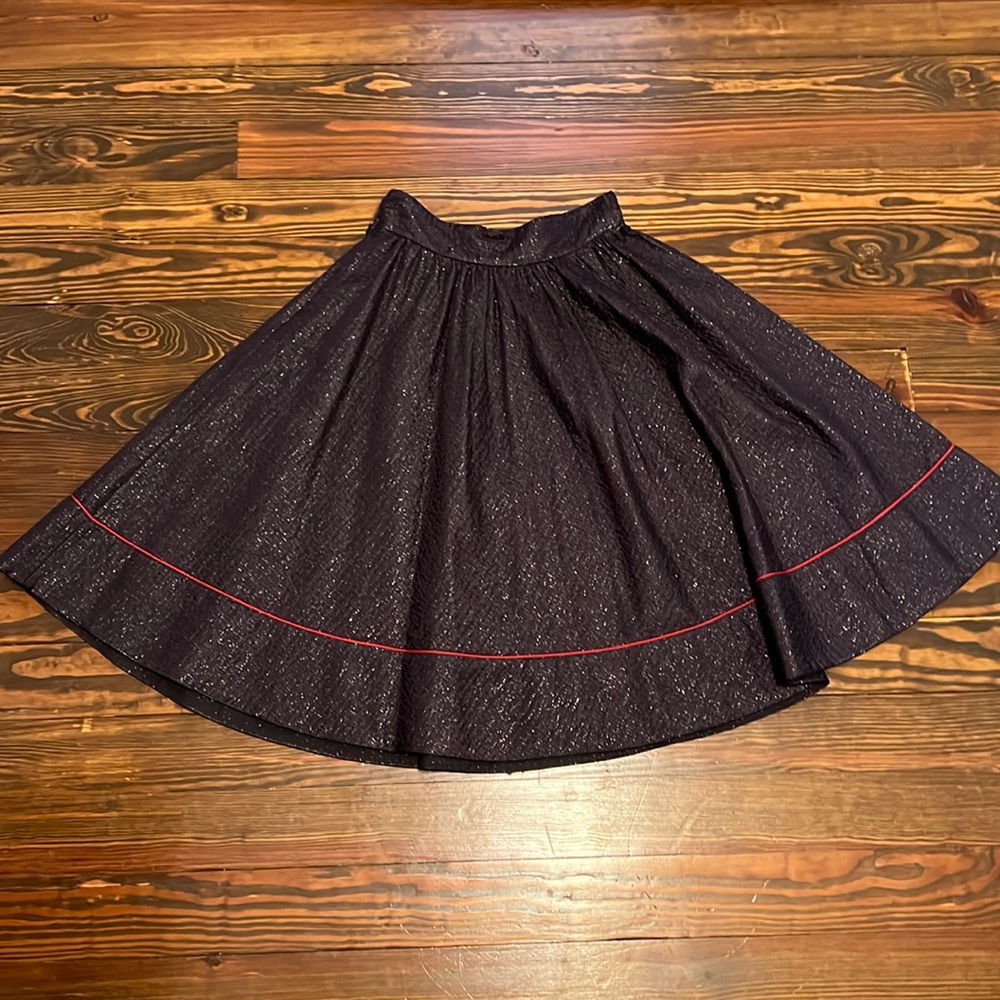Sophie Theallet Glitter Silk Circle Skirt